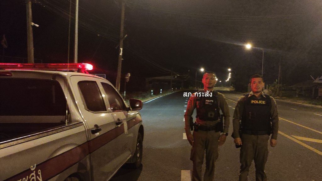 ตำรวจ สภ.กระสัง ตรวจตราพื้นที่ ป้องกันอาชญากรรมและแข่งรถบนทางสาธารณะ