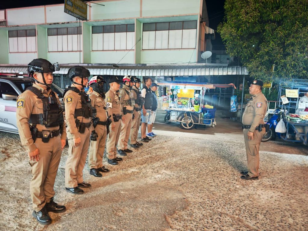 ดูแลความสงบเรียบร้อยในงานงิ้ว ประจำปี 2568 ของอำเภอกระสัง